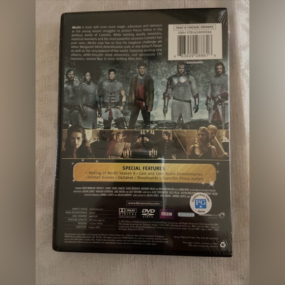 Merlin: The Complete Fourth Season (DVD, 2013, 4-Disc Set) Brand New! - Picture 2 of 4
